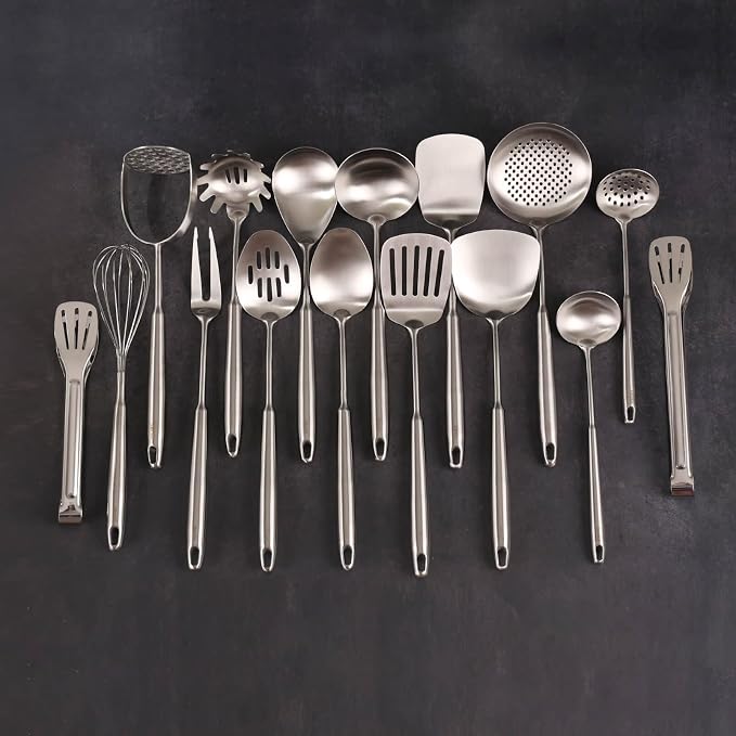 18/10 Stainless Steel Cooking Utensils Set - Image 7