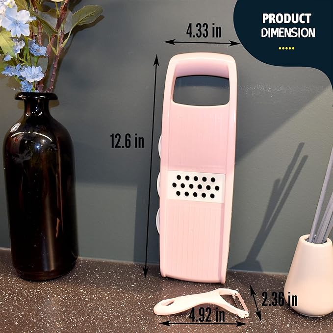NACOLUS Mandoline Slicer for Kitchen Slicer Vegetable Cutter 5 In 1 Veggie - Image 8
