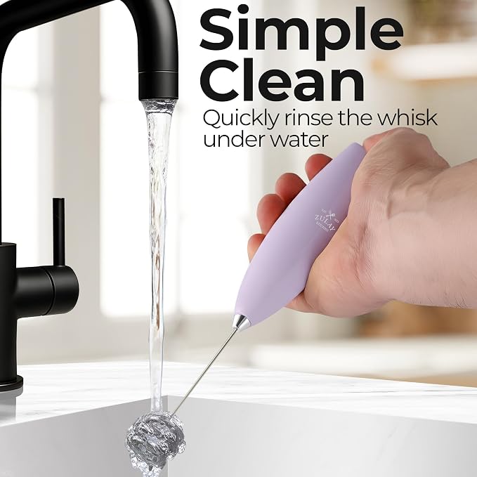Zulay Kitchen Patented Tornado Triple Whisk Milk Frother - Image 9