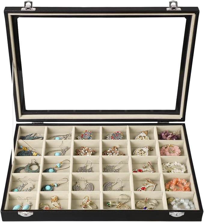 Stratalife Earring Organizer Jewelry Holder Organizer Drawer Earring Storage by Stratalife