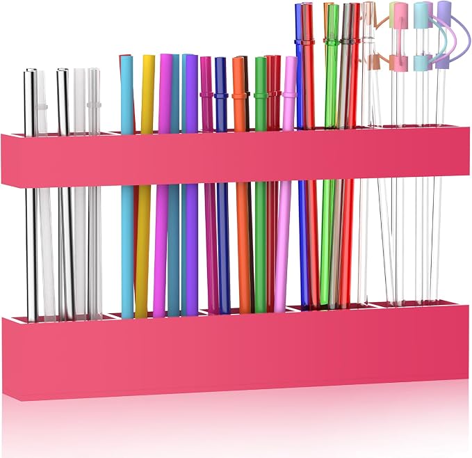 9.5” Large Acrylic Straw Holder by Rycid