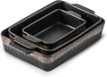KOOV Bakeware Set, Ceramic Baking Dish, Rectangular Baking Pans Set, Casserole by KOOV