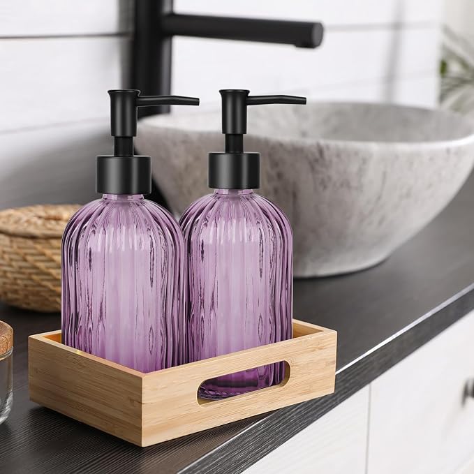 Glass Soap Dispenser with Plastic Pump, Hand Soap Dispenser - Image 5
