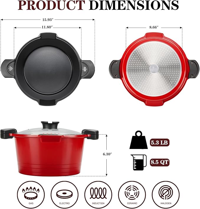 ACTIV CUISINE 8.5qt Pasta Pot - Image 6