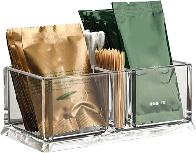 Coffee Sugar Bags Holder for Drink Packet Organizer, 5.8x3.2x2.36 inch Tea Bag by Beautifulhomehappylife