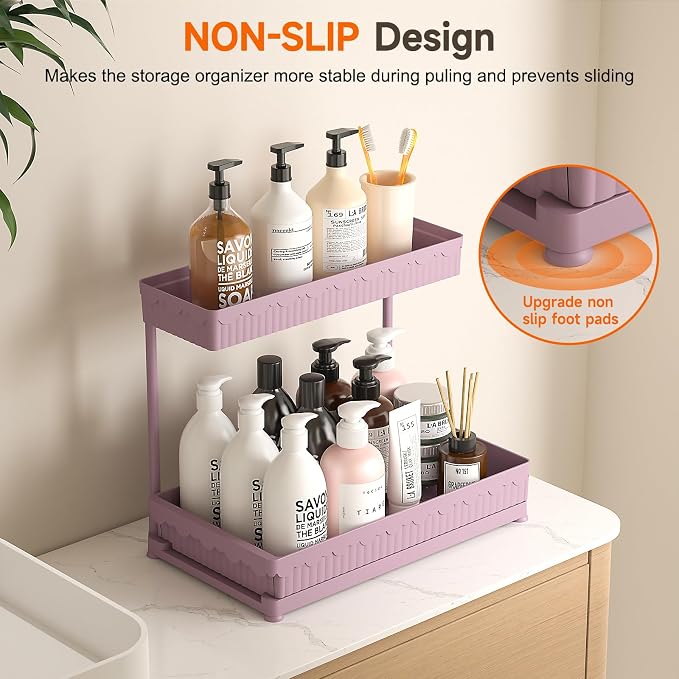Sevenblue 3 Pack Multi-Purpose Under Sink Organizers and Storage, 2026 L-Shaped - Image 4