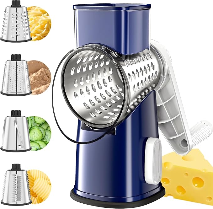 VEKAYA Rotary Cheese Grater Hand Crank by VEKAYA