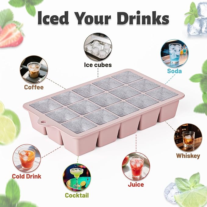 Silicone Ice Cube Tray 3 Pack - Image 7