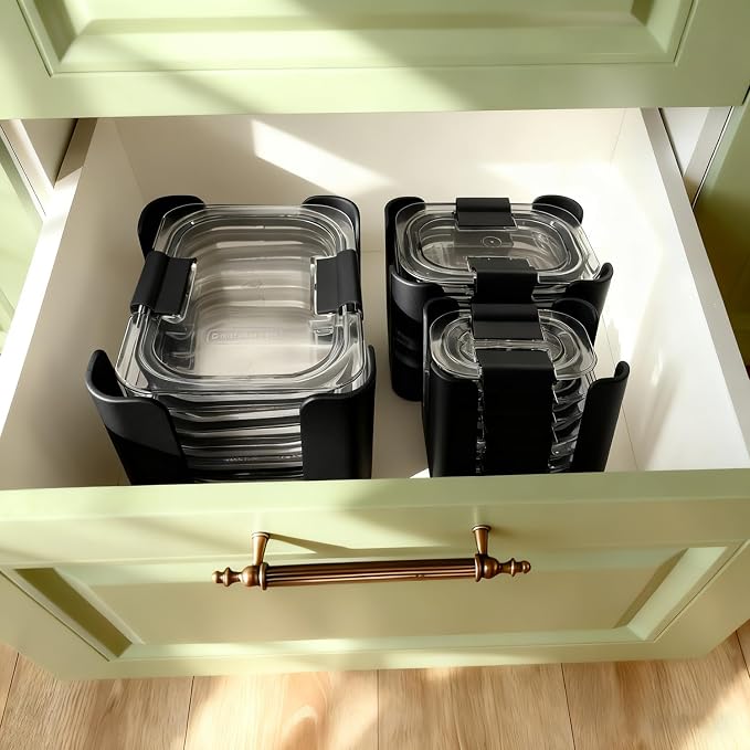 Food Container Lid Organizer for Rubbermaid Brilliances nap-on lids, Lid - Image 3
