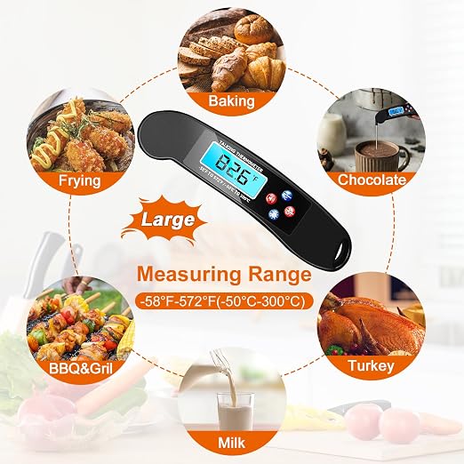 Digital Talking Thermometer for The Blind, Waterproof Instant Read Food - Image 7
