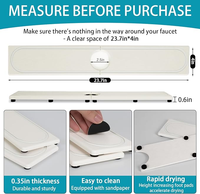 Faucet Mat for Kitchen Sink - Image 2