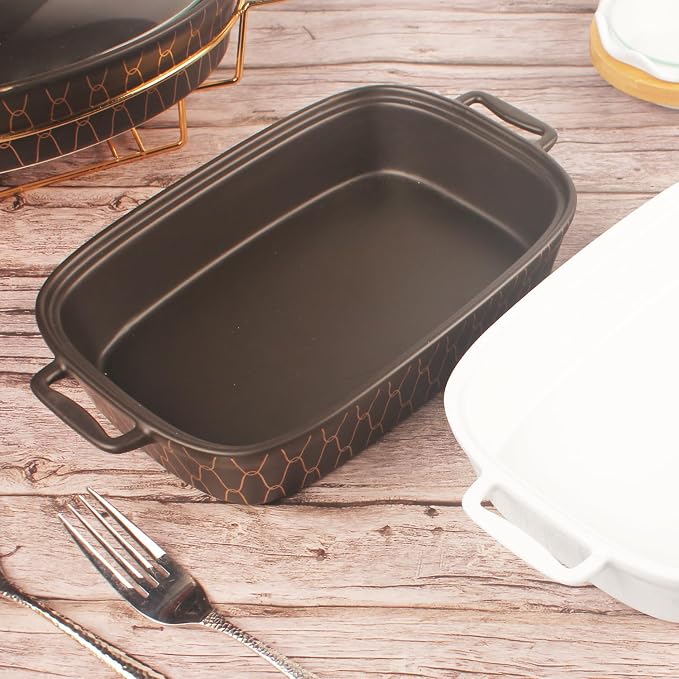 10" x 7" Ceramic Rectangular Casserole Dish - Image 5