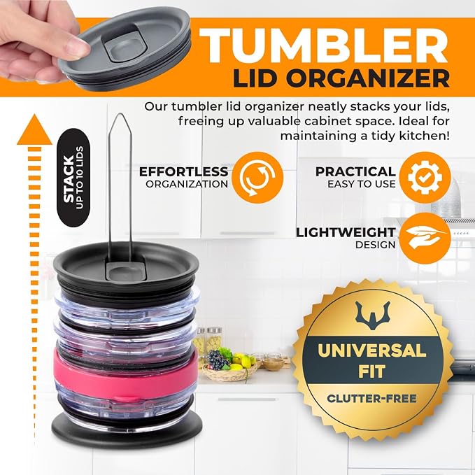 ELYPRO - Revolutionary Tumbler Lid Organizer - Image 2