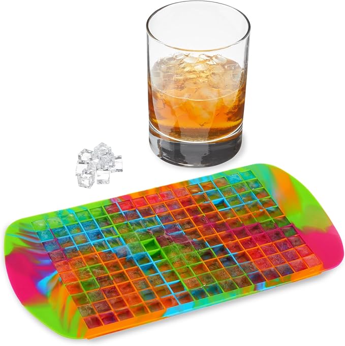 Host Mini Ice Cube Tray, Makes 160 Cubes, Durable Silicone Trays, Iced Coffee - Image 7