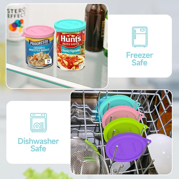 4PCs 3.4-inch Silicone Can Lids - Image 5