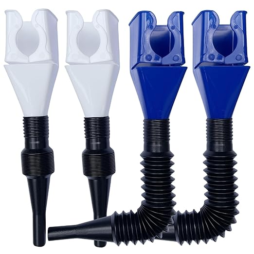 4PCS Funnels for Automotive Use, Retractable Auto Fuel Funnel for Oil Change by LSDWL
