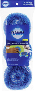 Dawn Non-Scratch Poly Mesh Round Scrubber Sponges by Dawn
