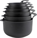 COOK WITH COLOR Nesting Plastic Mixing Bowl Set with Pour Spouts and Handles by CookwithColor