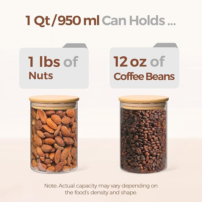 ComSaf 1 Qt Glass Storage Containers - Image 3