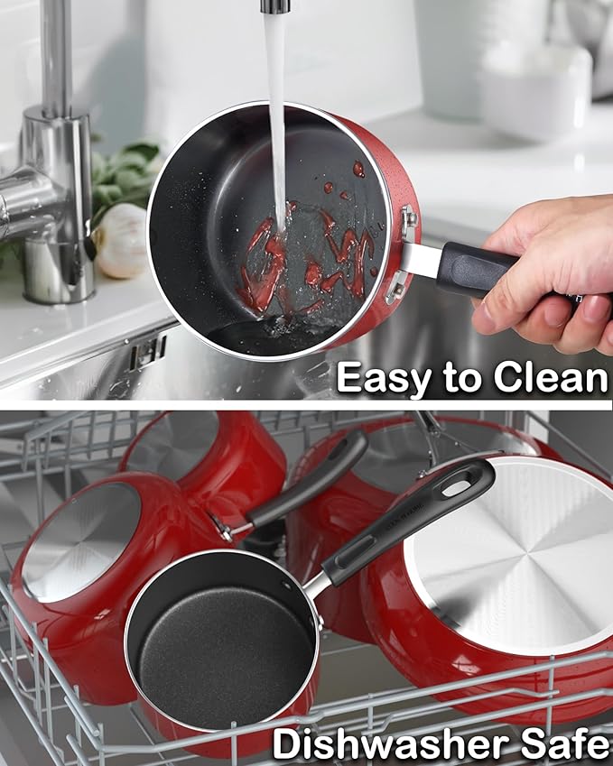 Cook N Home Non Stick Sauce Pan, 2 Quarts Saucepan - Image 6
