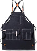 Aoomzoon Canvas Aprons for Men Chef Apron, Work Apron - 16oz Heavy Duty Cross by Aoomzoon