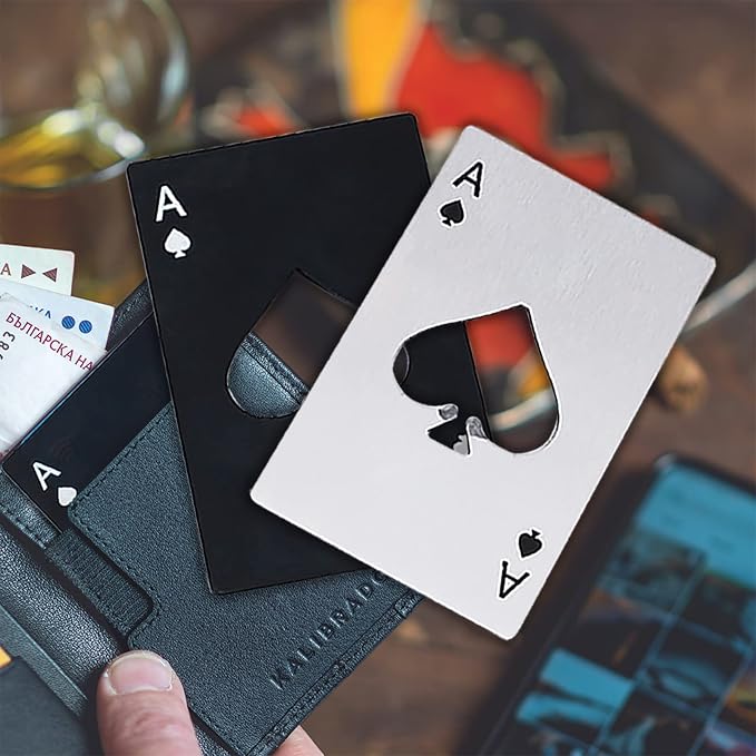 Ace Of Spades Bottle Opener Credit Card Size Pocker Cap Opener Portable - Image 5
