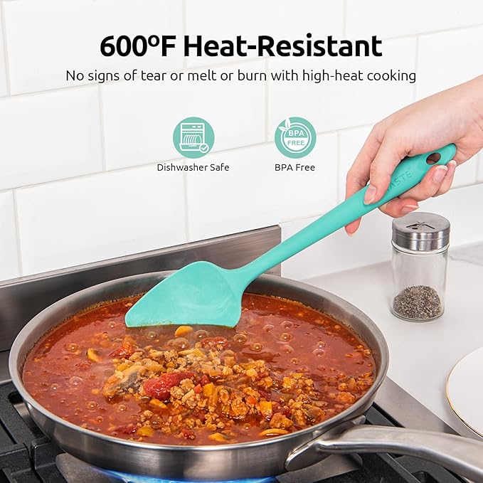 High Heat Resistant Silicone Spatula: U-Taste 600ºF Hot-Proof Food Grade Rubber - Image 3