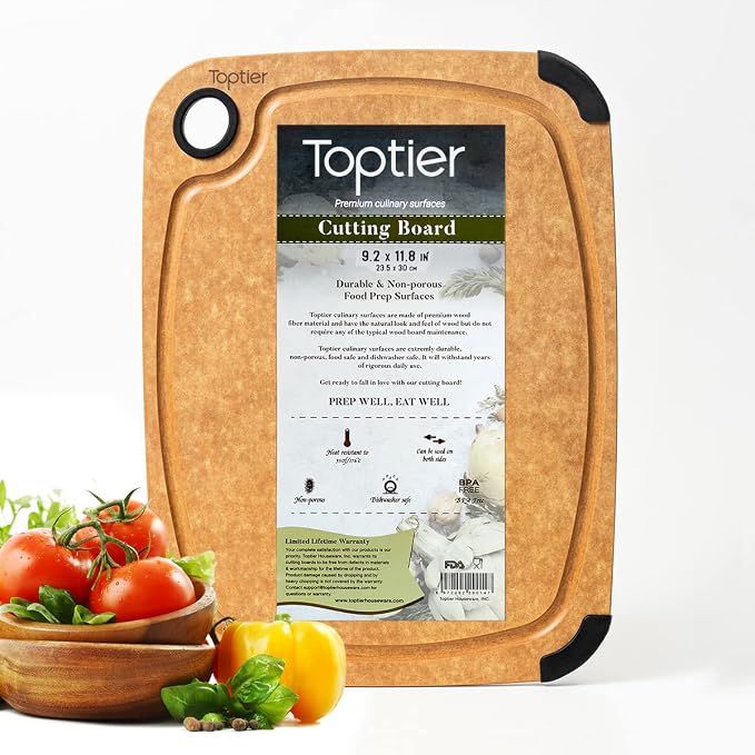 Toptier Wood Fiber Cutting Board by toptier