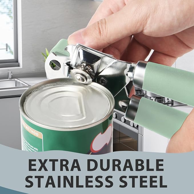 Safring Can Opener Manual, Heavy Duty Handheld Strong Can Opener - Image 4