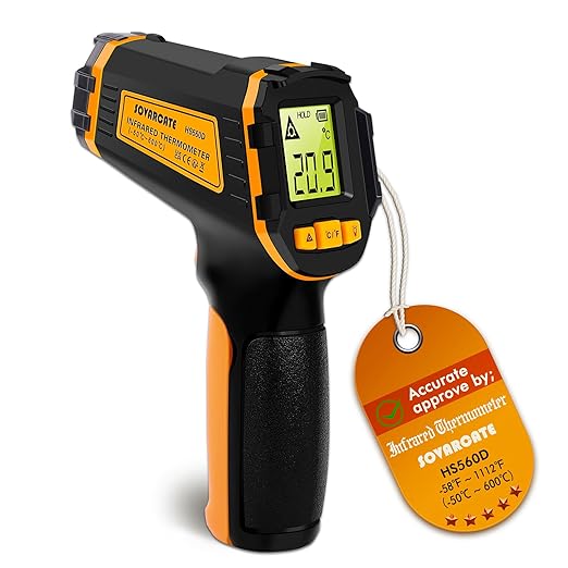 Infrared Thermometer Digital Temperature Gun Laser Meat Thermometer by SOVARCATE