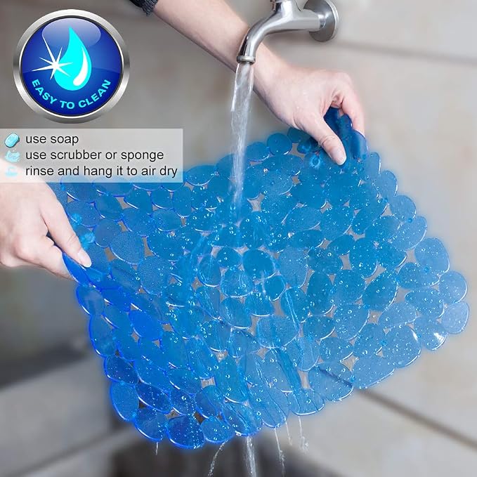 Bligli Pebble Sink Mat for Stainless Steel/Ceramic Sinks, PVC Eco-Friendly Sink - Image 6
