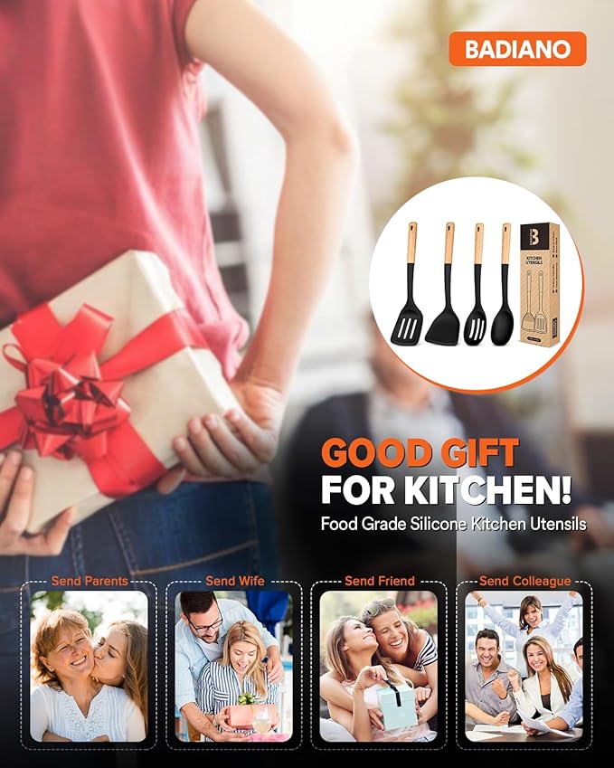 Silicone Cooking Utensils Set, Perfectly Angled - Image 7