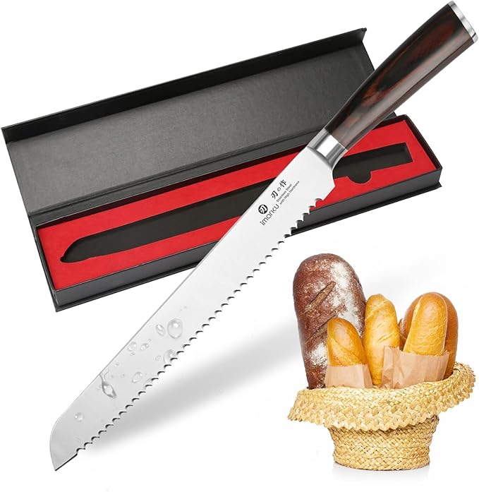 imarku Bread Knife, German High Carbon Stainless Steel Professional Grade Bread by imarku