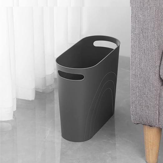rejomiik Small Trash Can, 3.5 Gallon Slim Garbage Can Plastic Waste Basket - Image 3