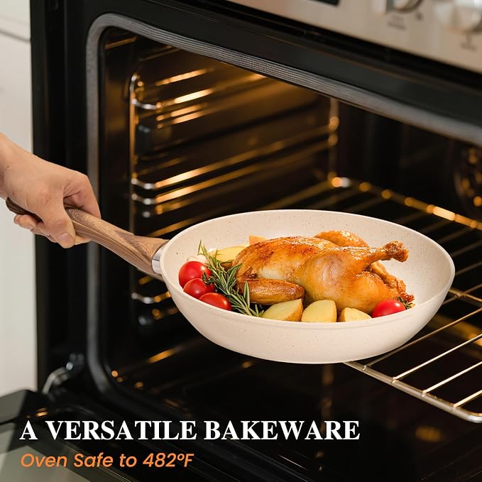 17 Pcs Pots and Pans Set, Nonstick & Non-Toxic Healthy Pots and Pans, - Image 7