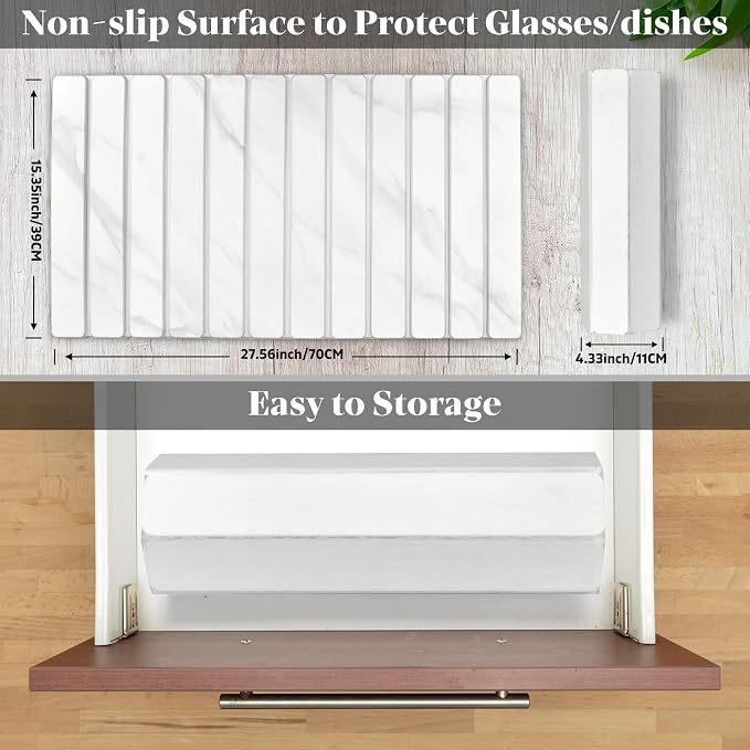 2 PCS Extra Large Stone Dish Drying Mats - Image 4