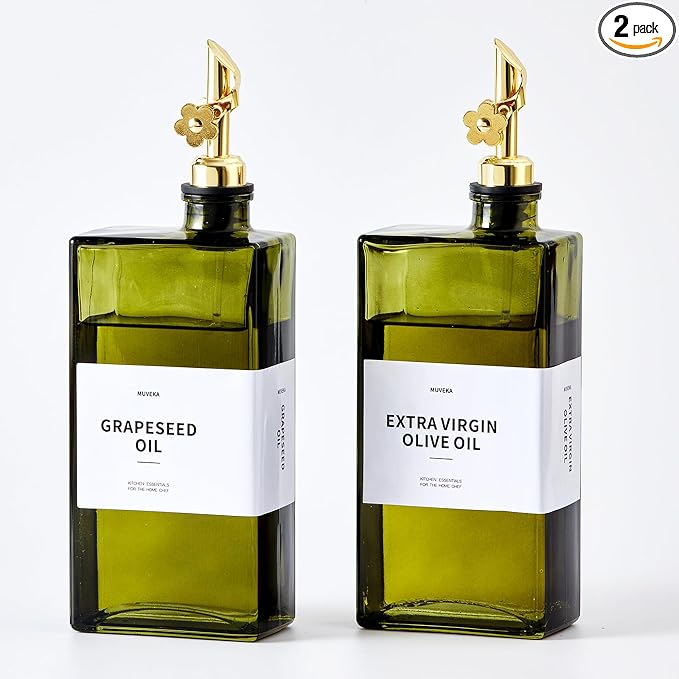 Olive Oil Dispenser Bottle for Kitchen, 16.9oz /500ml Cooking Vinegar Dispenser by Unknown