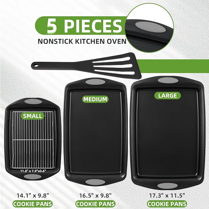 5-Piece Nonstick Baking Pans Set - Image 2