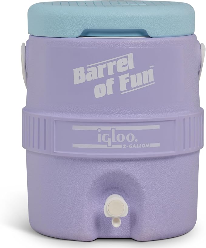 Igloo 2-Gallon Retro Party Water Jug Cooler, Lilac Breeze - Image 9