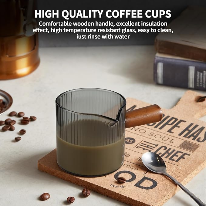 Espresso Measuring Cup 4 Oz, Espresso Glass Cups - Image 3