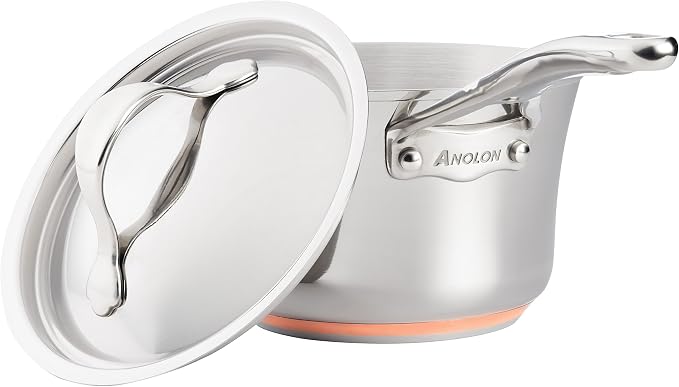 Anolon Nouvelle Stainless Steel Sauce Pan/Saucepan - Image 3