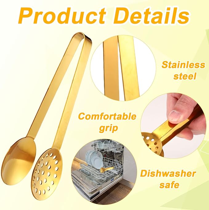 2pcs Tea Bag Squeezer Tongs, Stainless Steel Tea Bag Dispenser Gripper Picker - Image 3