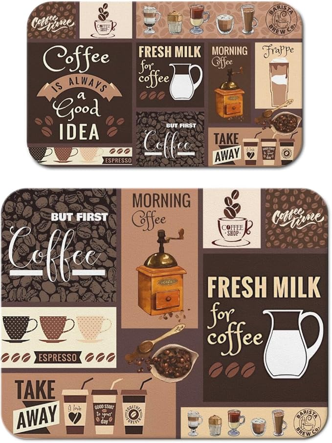 Dish Drying Mat for Kitchen Counter 2 Pack by Unknown