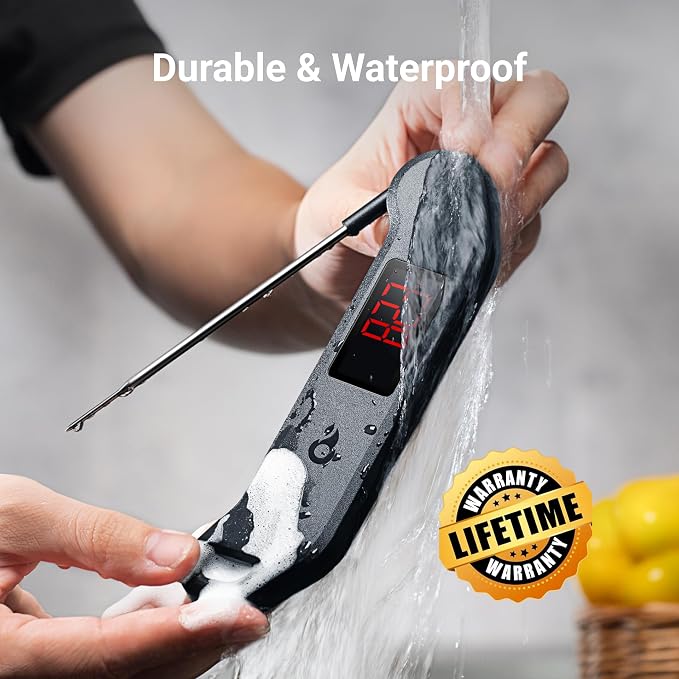 Professional Digital Meat Thermometer, 1 Sec Instant Read, ±0.5℉ Accuracy - Image 6