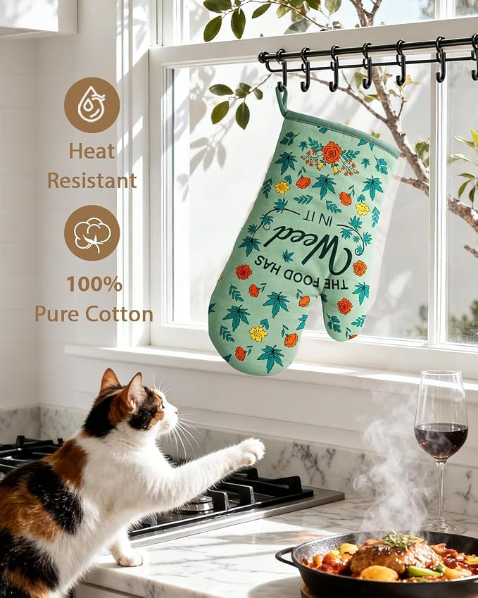 Slohif Funny Oven Mitts and Pot Holder - Image 4