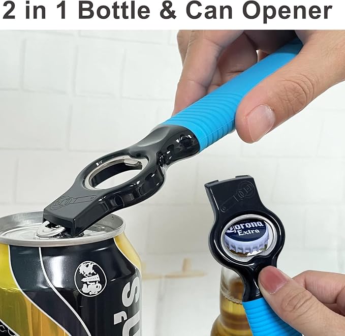 2-Pack Soda Can Opener and Beer Bottle Opener Bartender - Image 2