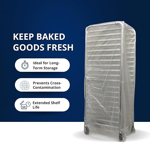 FSE Disposable Commercial Grade Sheet Pan/Bun Pan Rack Covers, 20.25" W x 26" D - Image 4