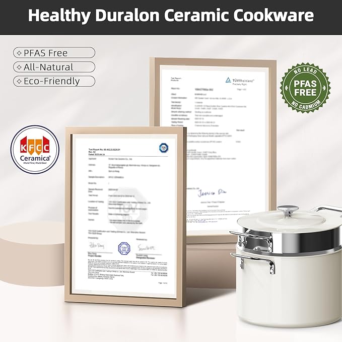Nuwave Lux 13pc Forged Lightweight Cookware Set PFAS Free, Healthy G10 Duralon - Image 6