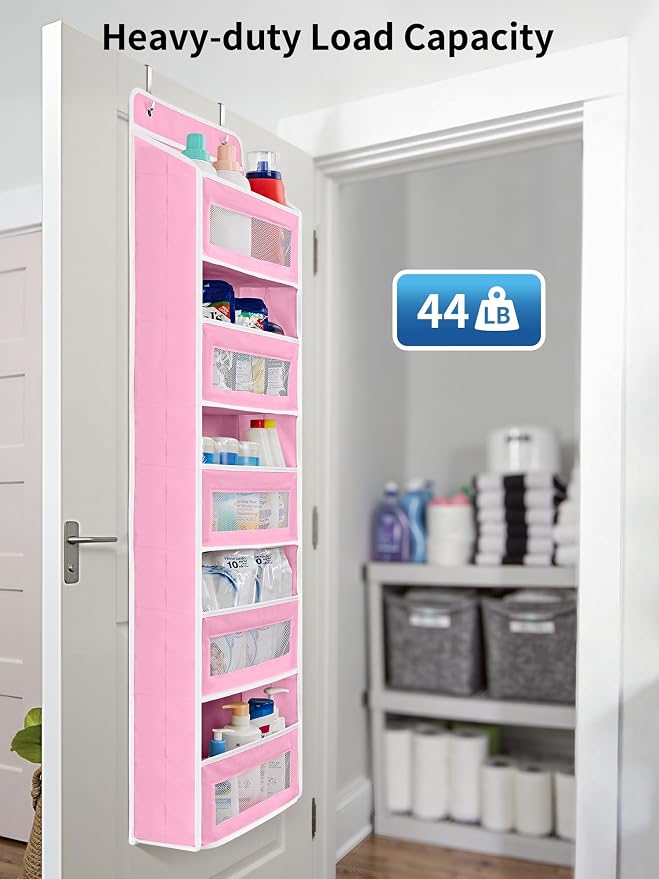 JARLINK Over The Door Organizer Storage, 5 Shelf Hanging Door Organizer - Image 6