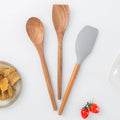 Wooden Spoons for Cooking, Acacia Wood Spoon Wooden Utensils Set, Non-Stick by DecentVrvege